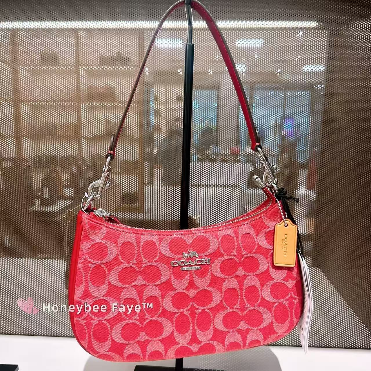 NWT Coach Teri Shoulder Bag In Signature Denim CDE43/CDQ56