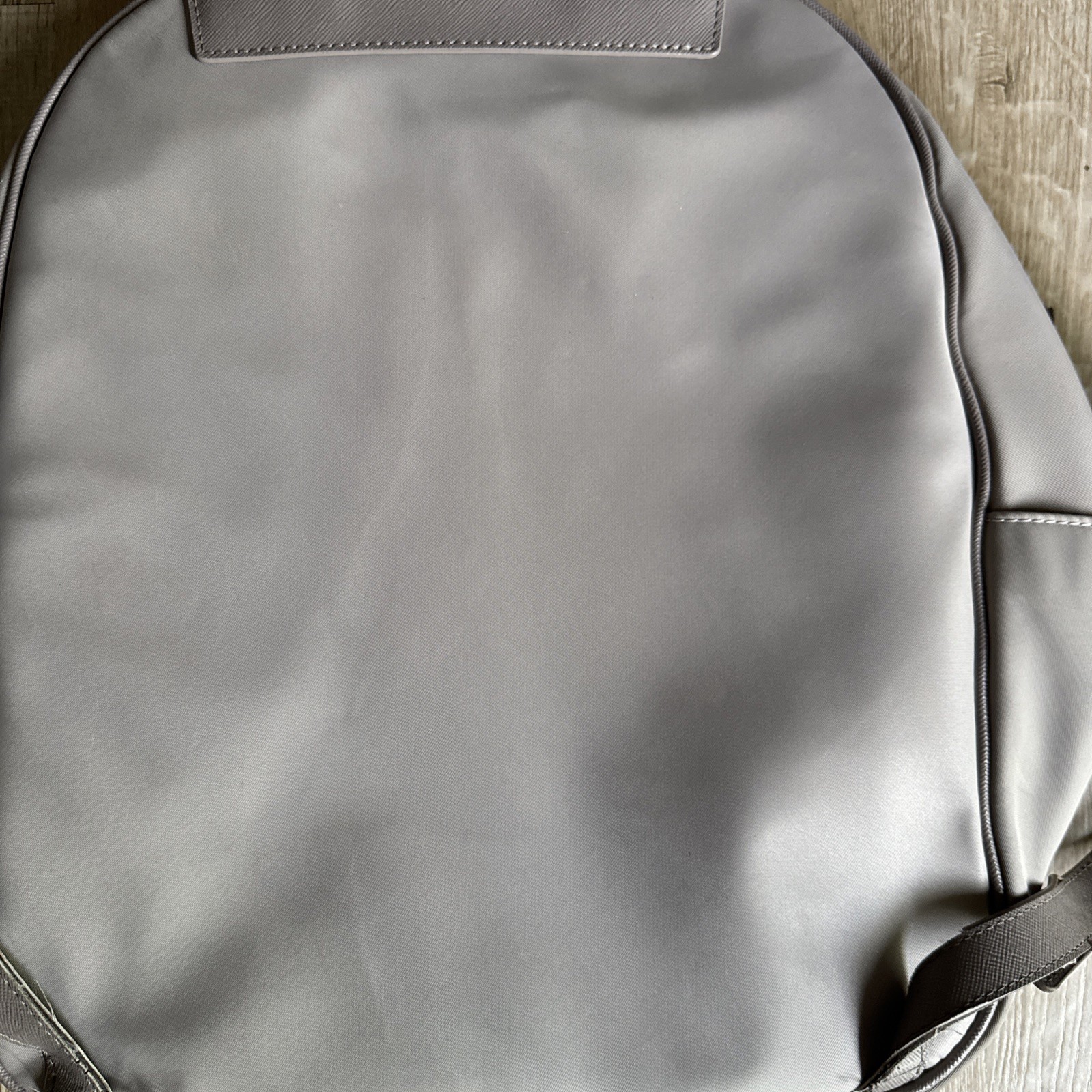kate spade taupe Nylon Backpack 14x15x5 VGC RN102760