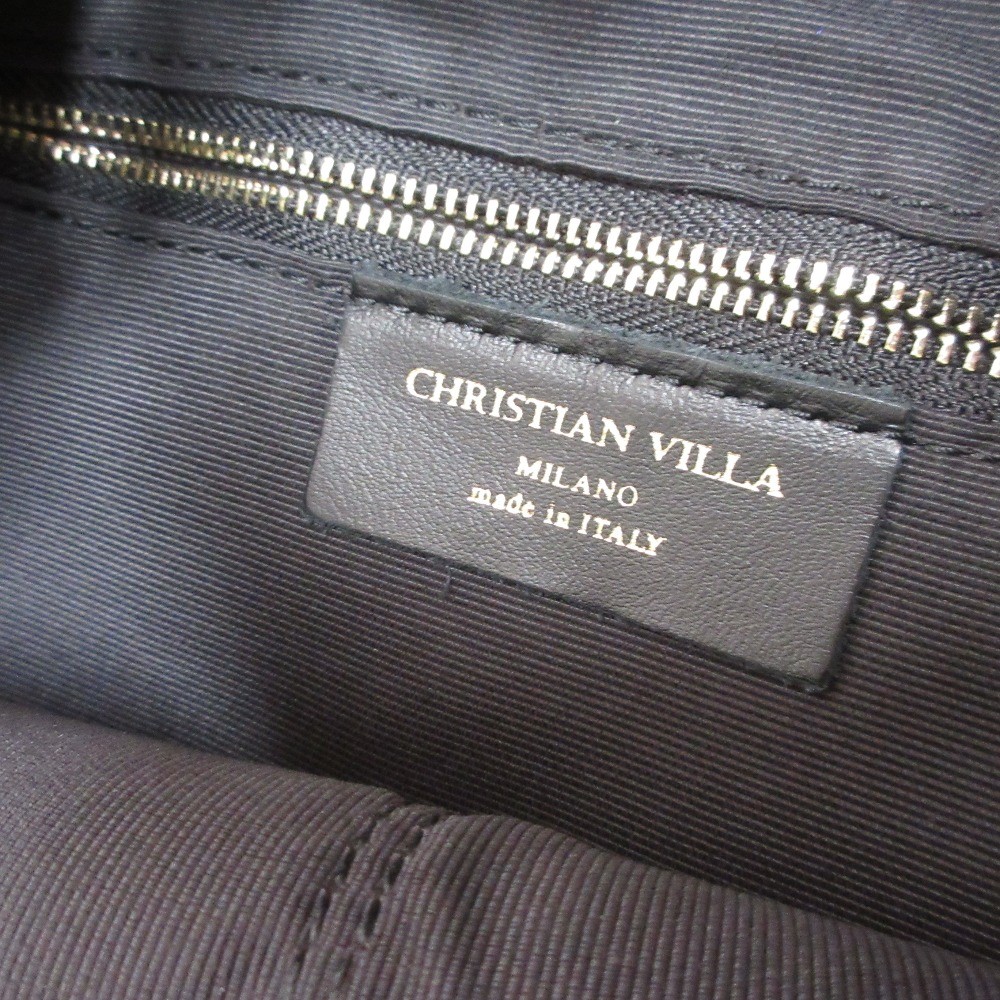 CHRISTIAN VILLA Leopard Print Harako One-Shoulder Tote Bag in Women USED