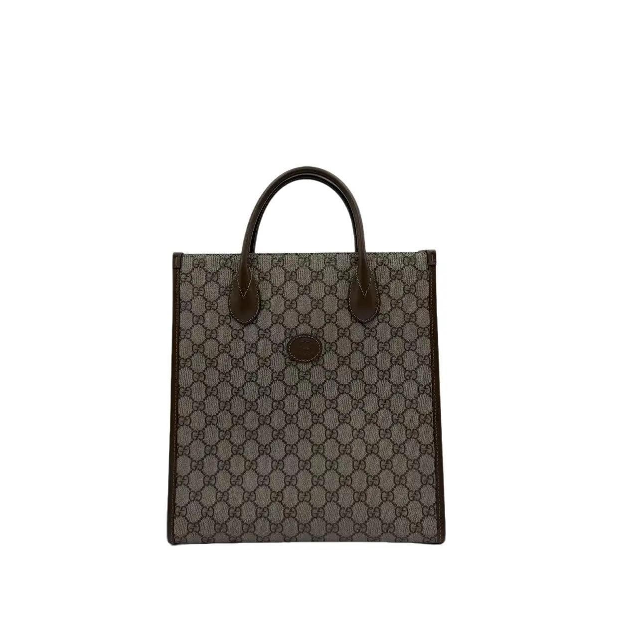 Gucci Interlocking G Monogram style Vertical Tote Handbag H17638
