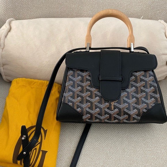 Goyard Shoulder Saigon Bag Soft Bag in black