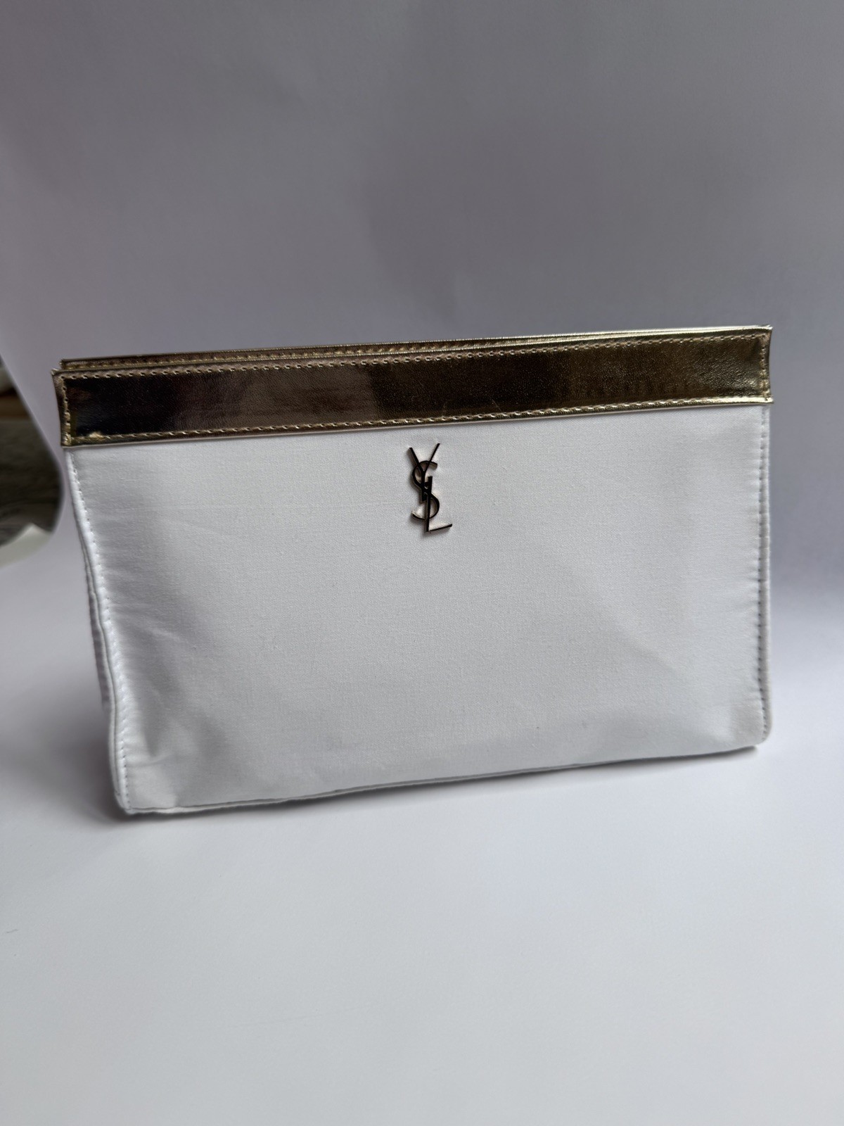 Yves Saint Laurent Parfum YSL White Gold Clutch Bag GIFT WITH PURCHASE