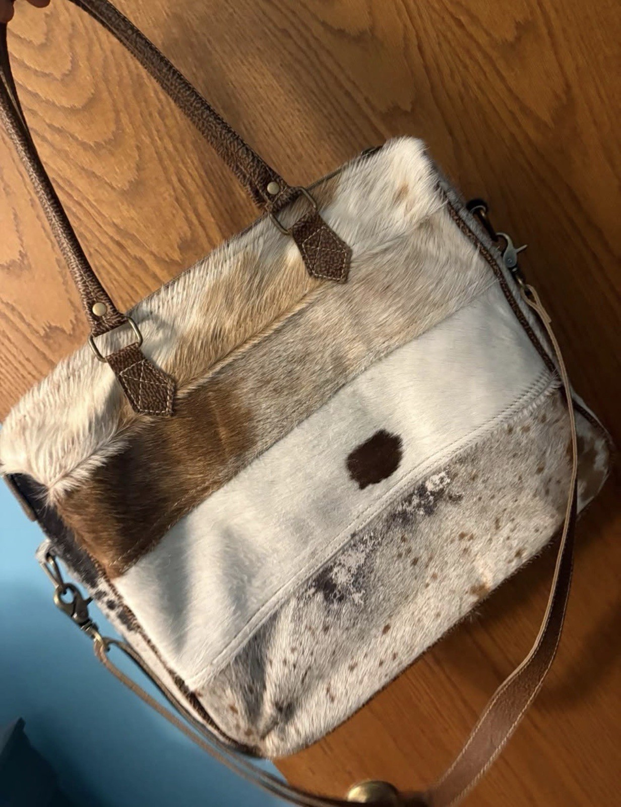 Myra Cowhide Leather Laptop Bag