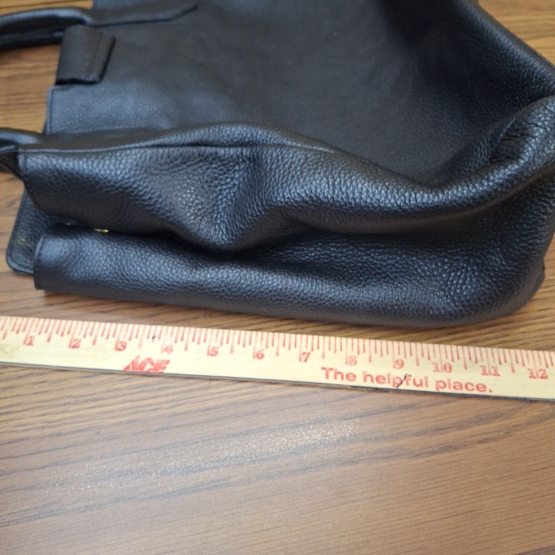 A. Bellucci Leopard Calf Hair Black Leather Satchel Bag Made In Italy Large