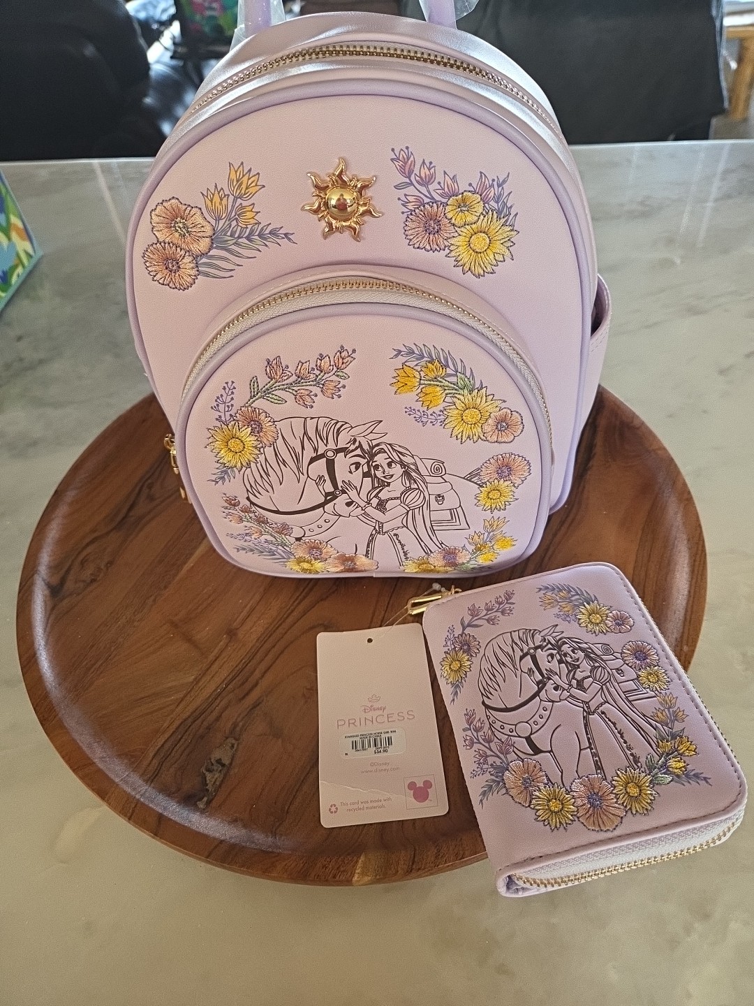 Tangled Princess Horse Mini Backpack/sling And Wallet Box Lunch exclusive