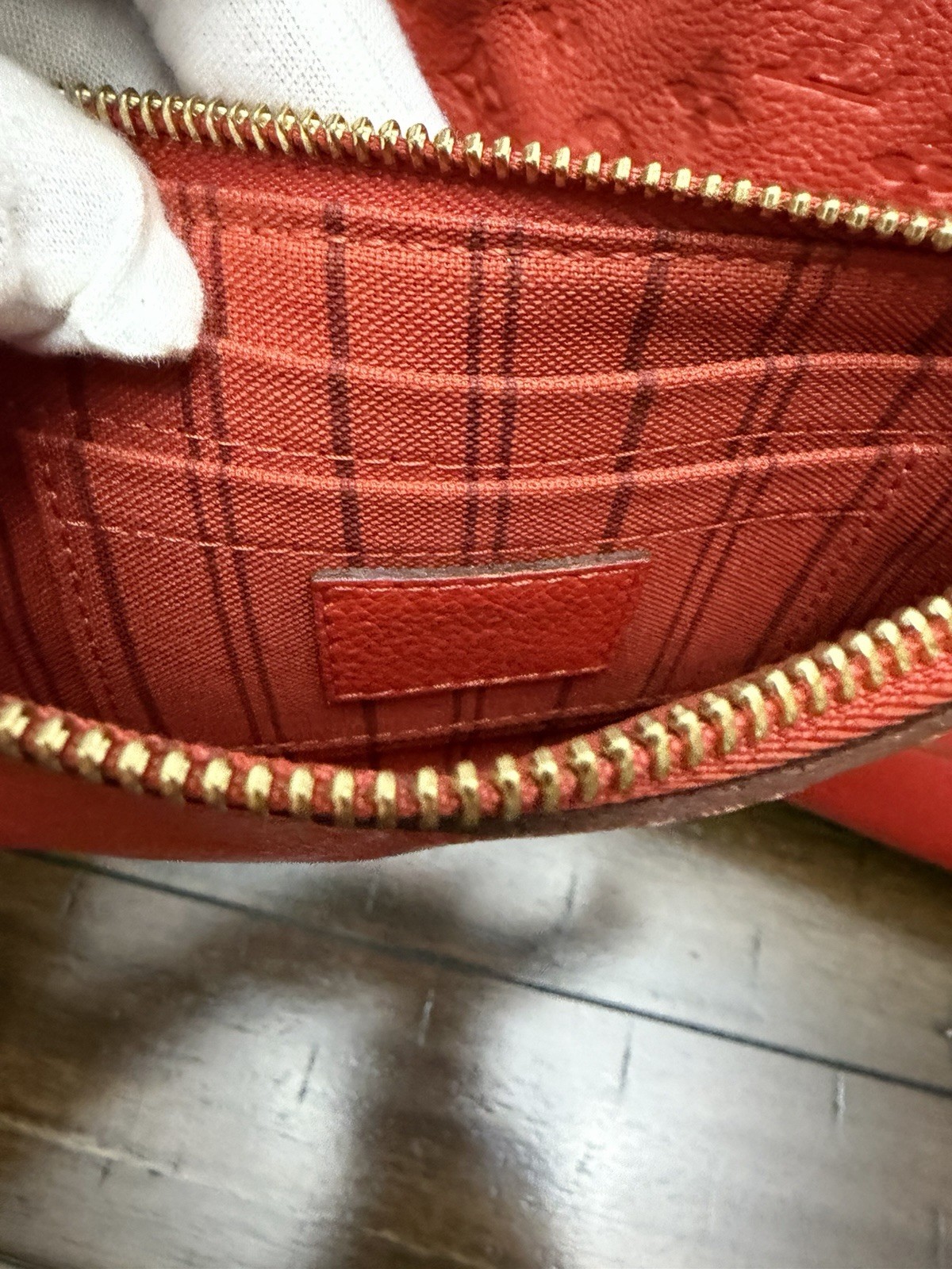 Louis Vuitton Monogram Empreinte Citadine PM Tote Bag Red/Orange
