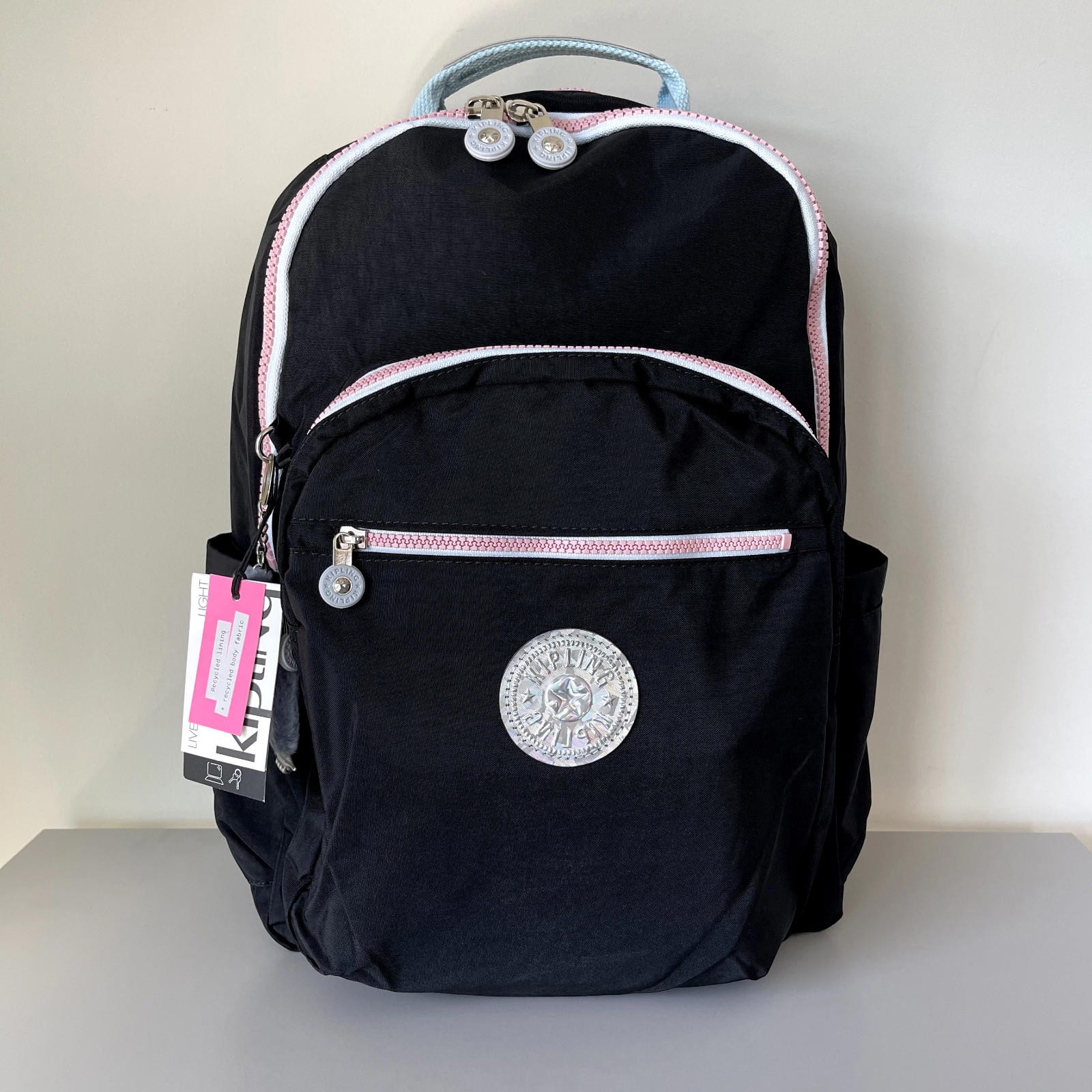 Kipling Seoul Up 17″ Laptop Extra Large Backpack in True Black NWT