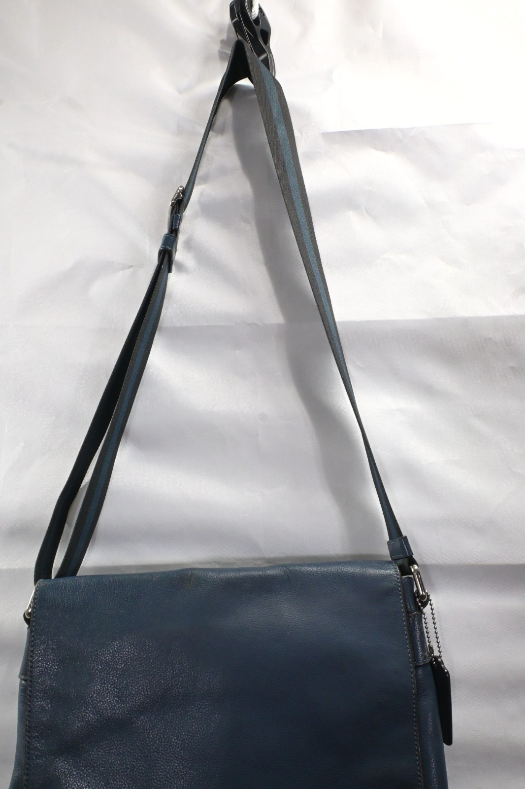COACH Charles Unisex Blue leather Messenger Bag F72362