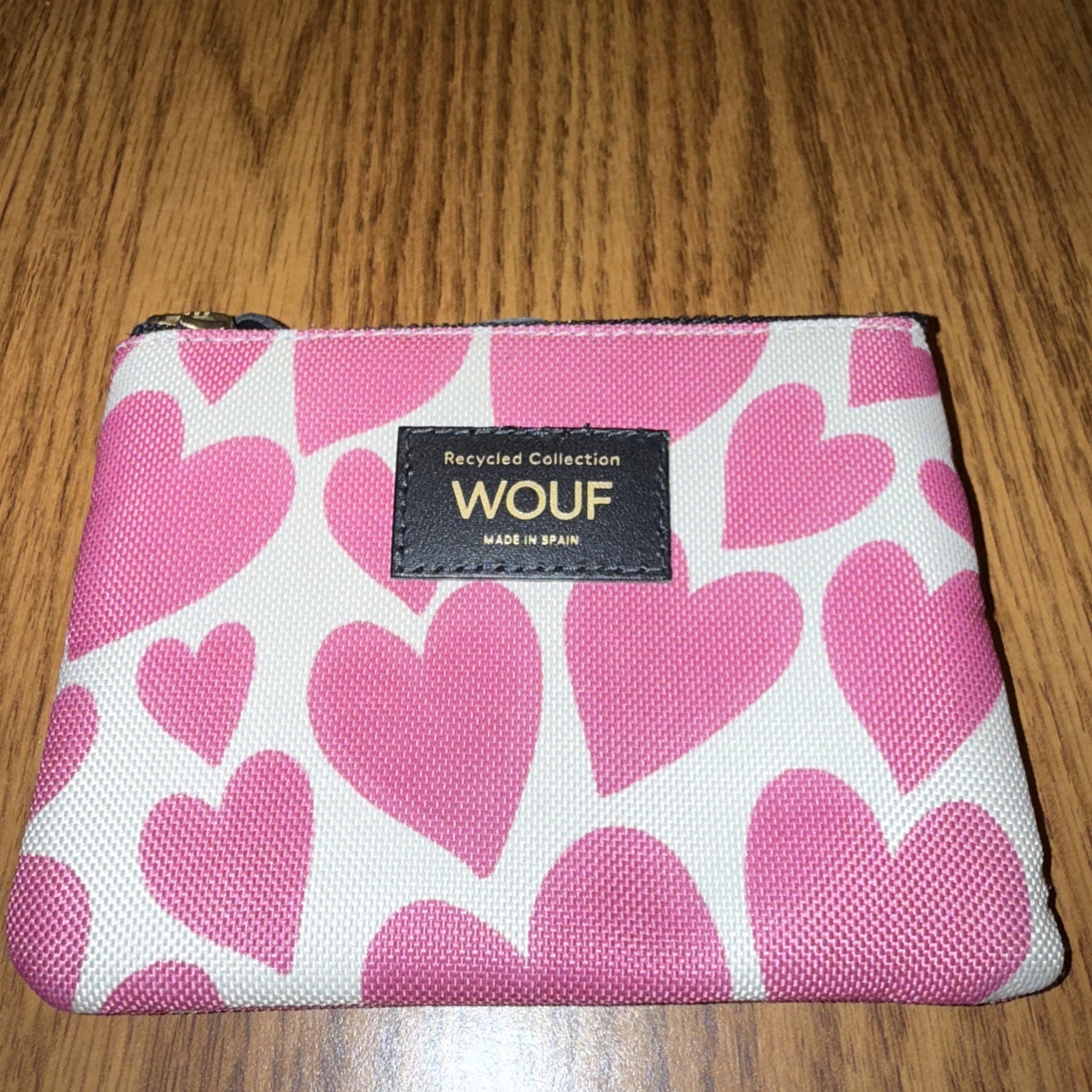 Wouf Recycled Collection Spain Beige With Pink Hearts