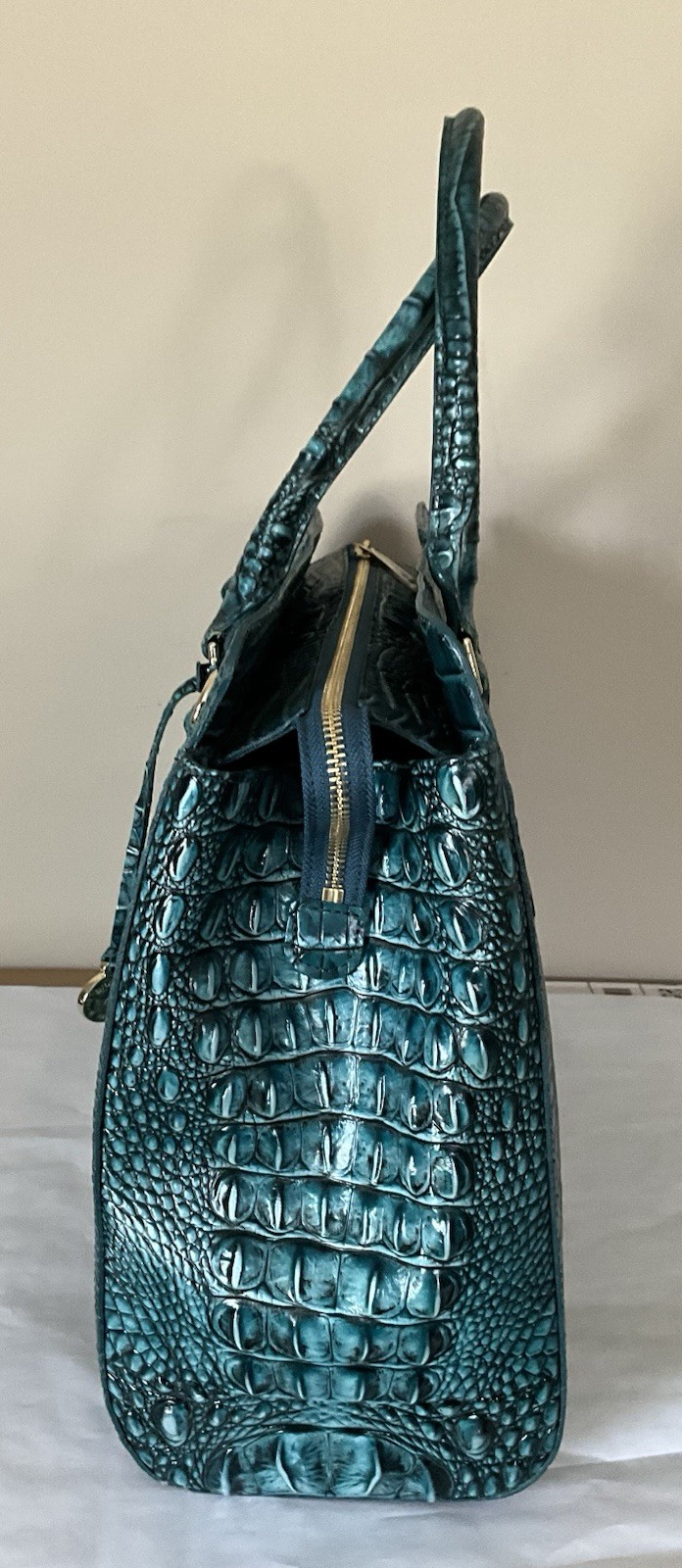 Brahmin Finley Large Carryall Sample Bag Green Melbourne NWT