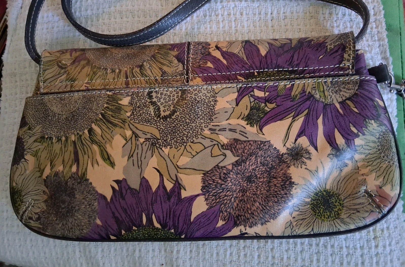 Patricia Nash Italian Leather Handbag 12in W Pre-owned