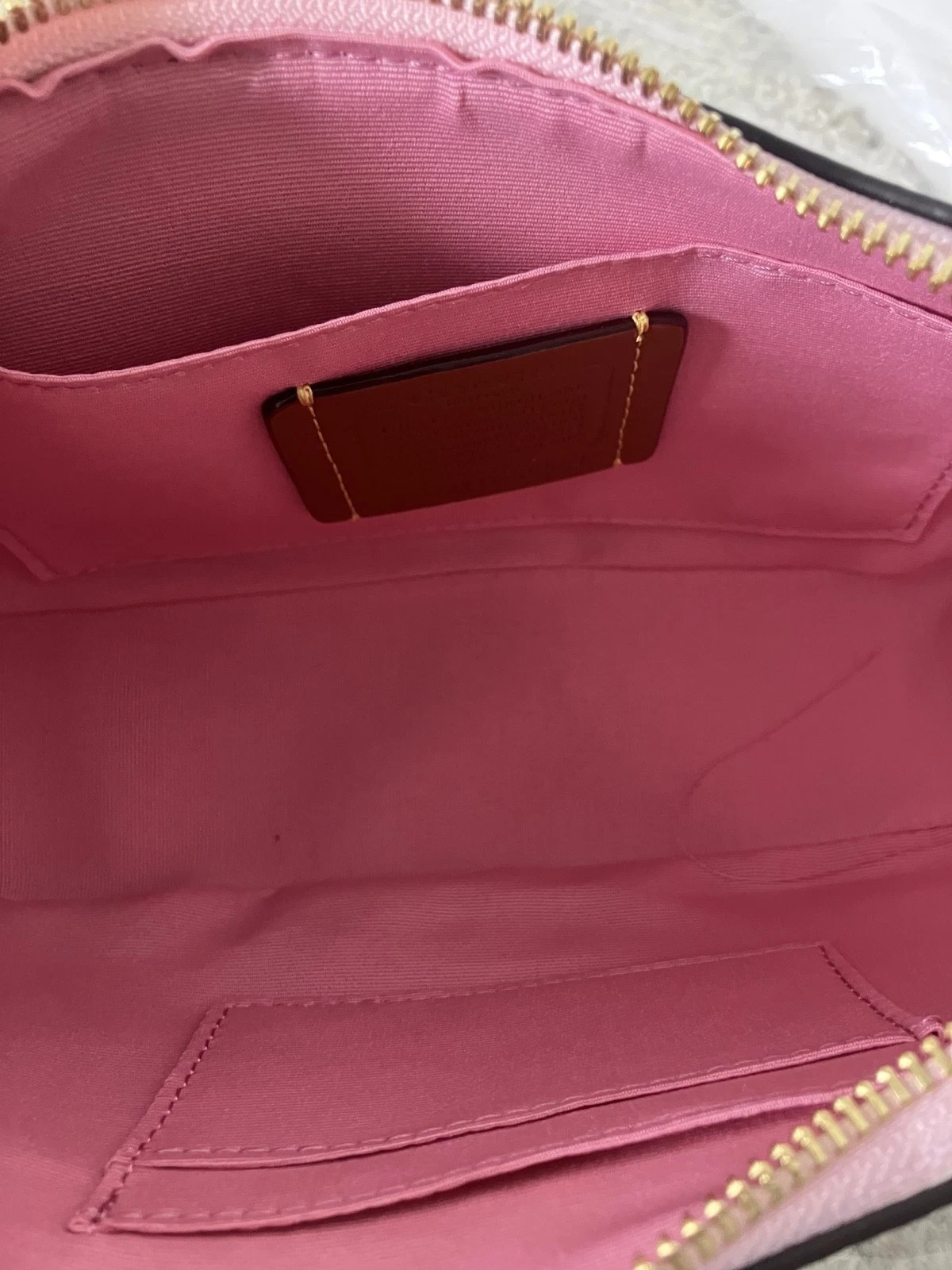 Coach CBM32 Peanuts Teri Shoulder Bag Lucy Refined Pebble Leather