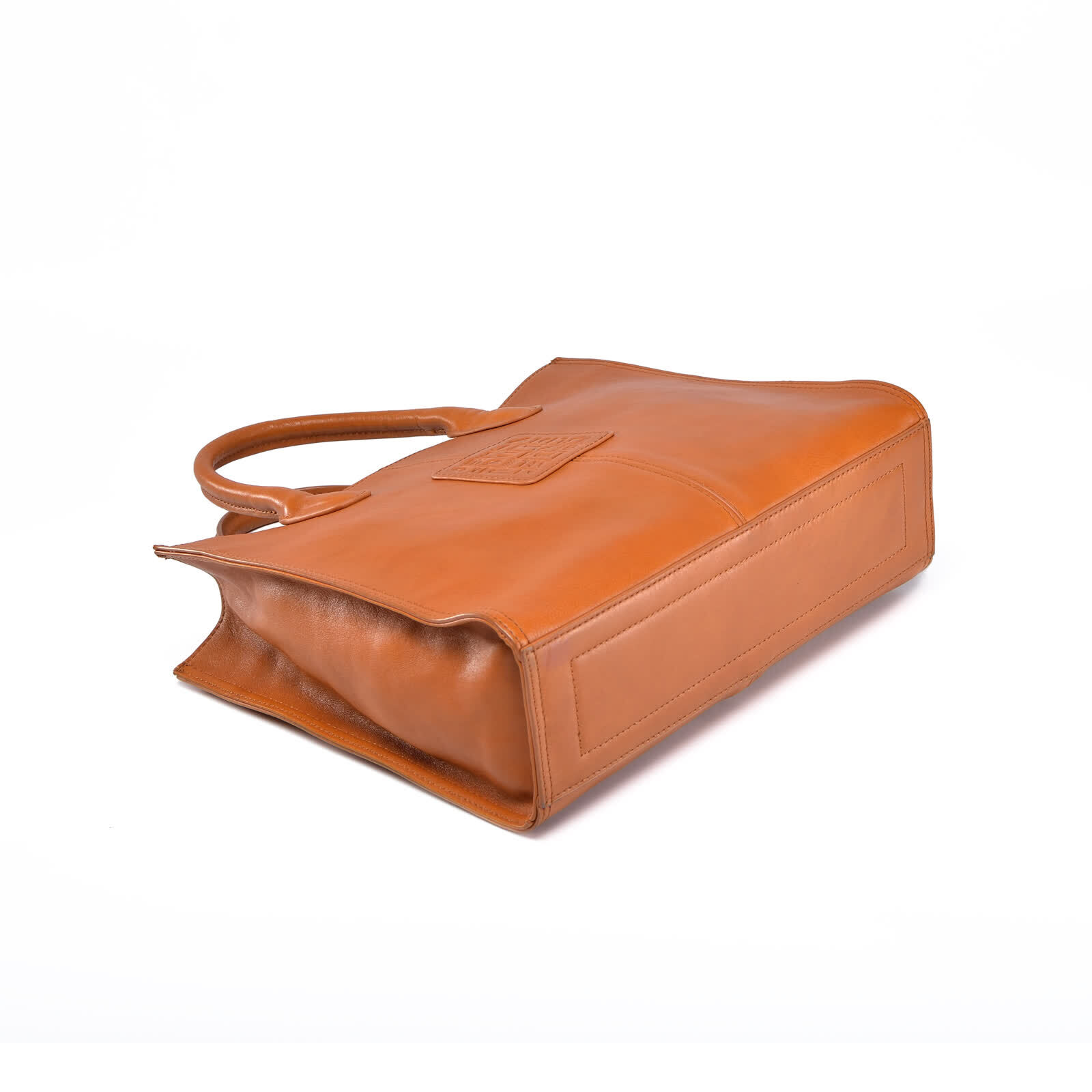 Erivis Brown Genuine Leather bag for women Tote bag Classic Shoulder strap
