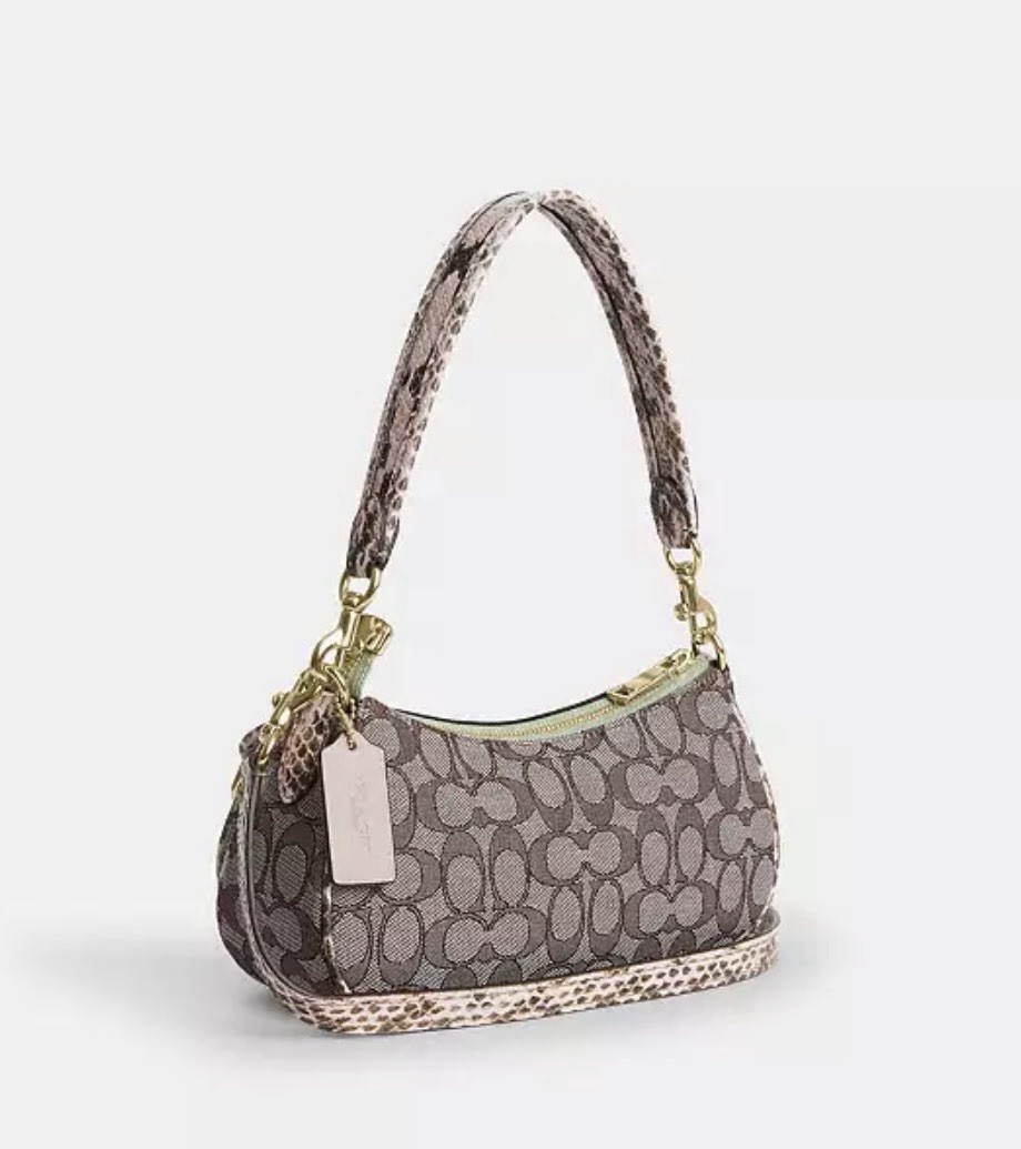 NWT COACH Ashton Shoulder & Crossbody Bag Signature Jacquard IM/Oak Multi CDW50