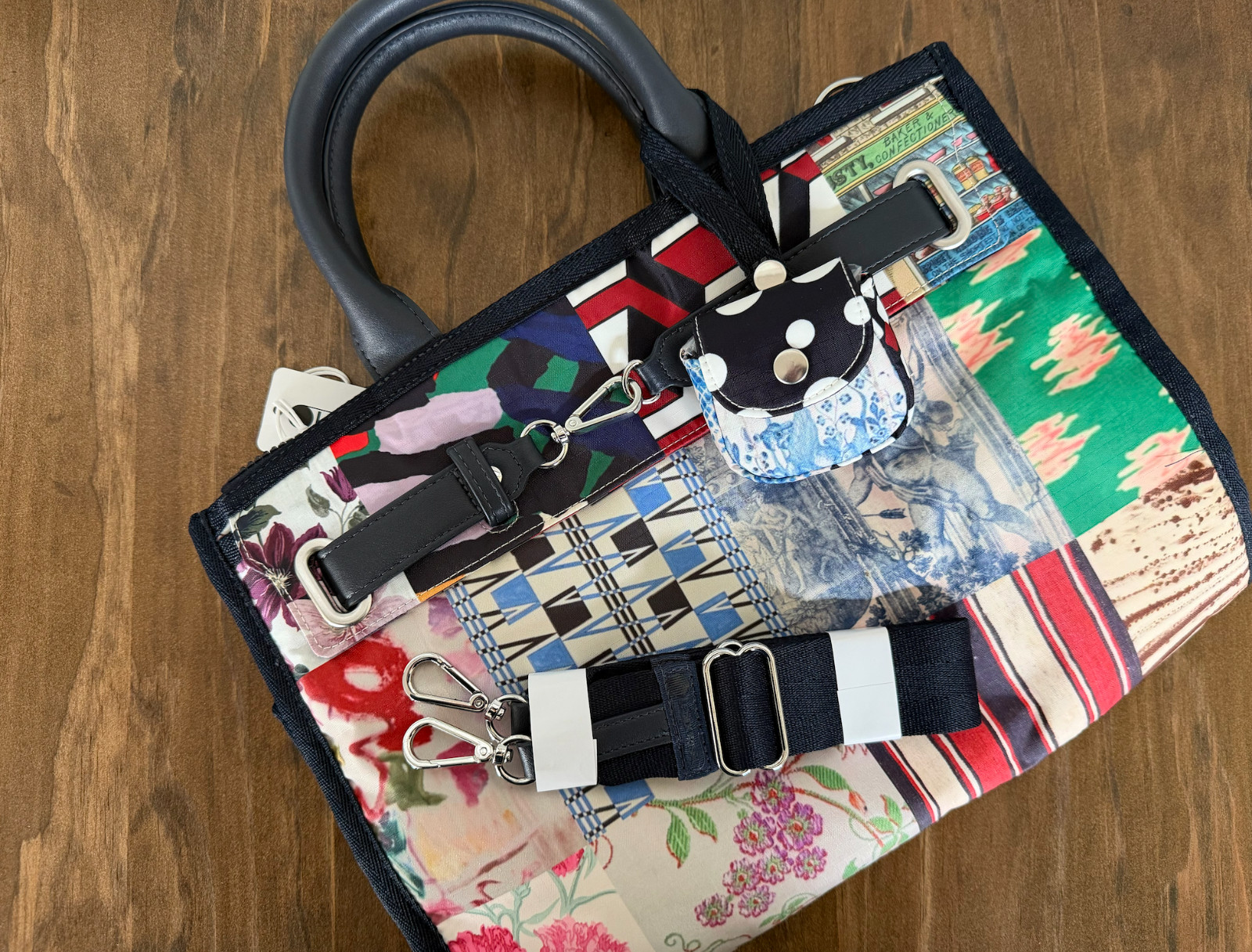 NEW LeSportsac × Libertine Large Bloomsbury Johnny Go Lightly Top Handle Bag NWT