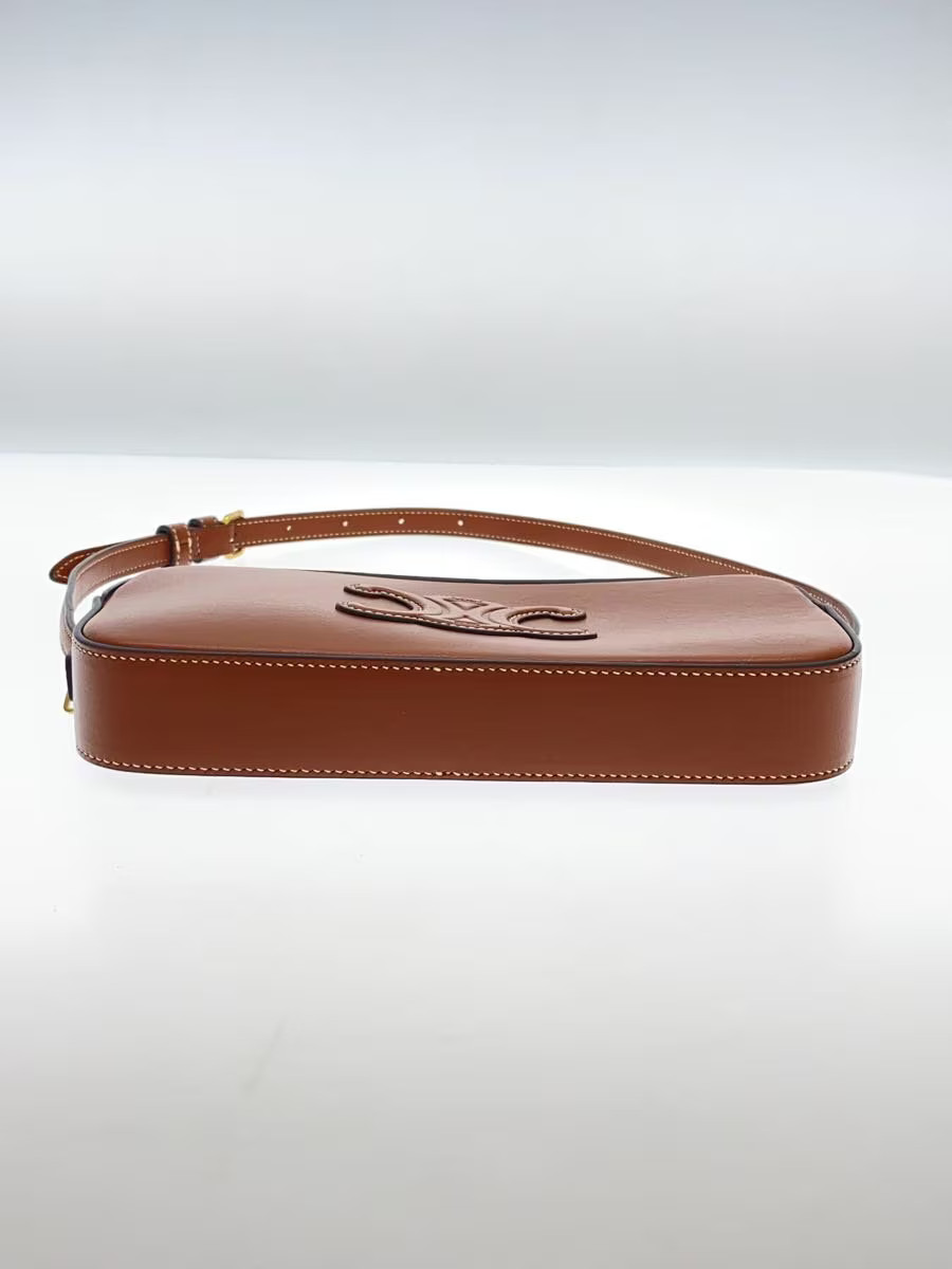 CELINE Shoulder Bag Leather BRW 10J583DR8.04LU Crossbody Handbag Authentic Bag