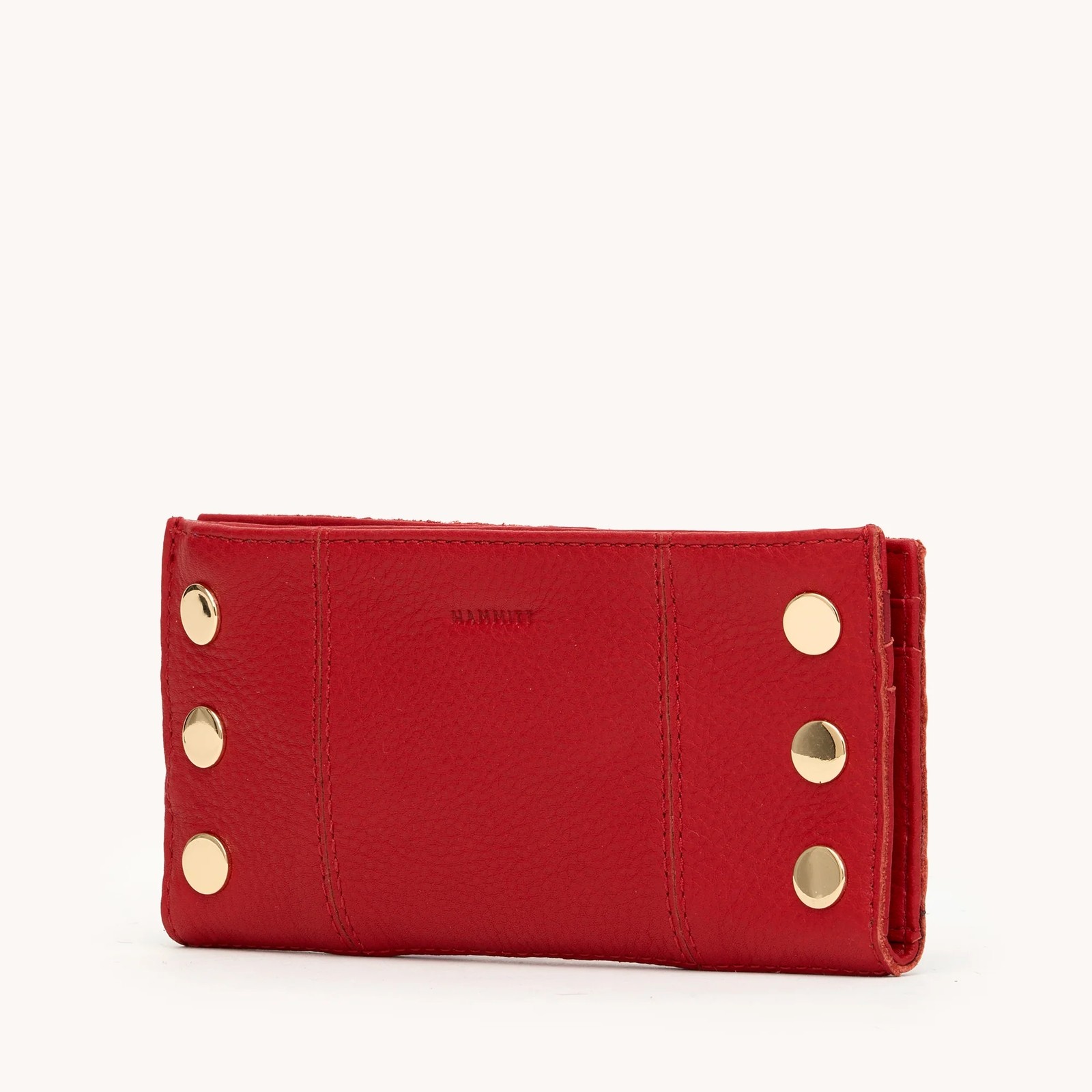 HAMMITT Meredith Med Leather Satchel Chili Red Gold and 110 North Wallet SET