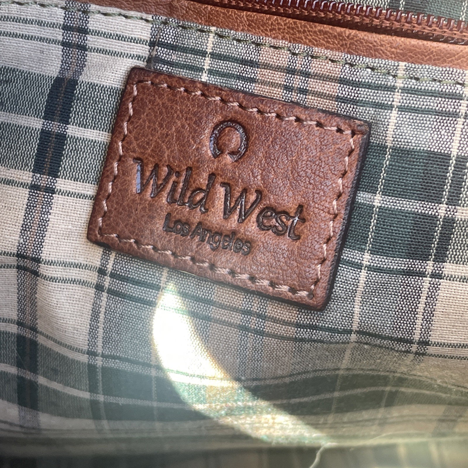 Wild West Los Angeles Genuine Leather Crossbody Bag Brown Western Boho Tooled