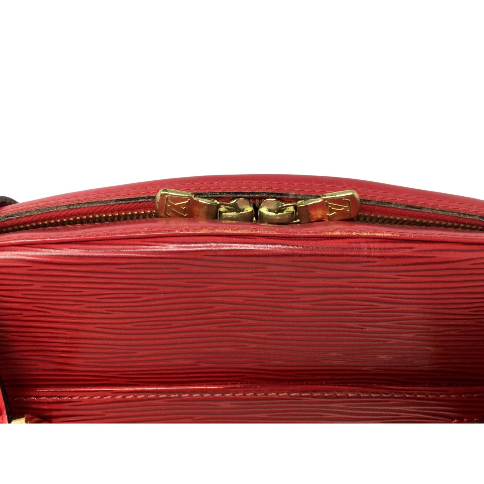 Louis Vuitton Red Leather Epi Voltaire Shoulder Bag