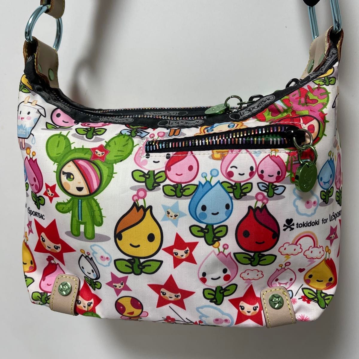 tokidoki LESPORTSAC Shoulder Bag Crossbody Flower Character Print Multicolor