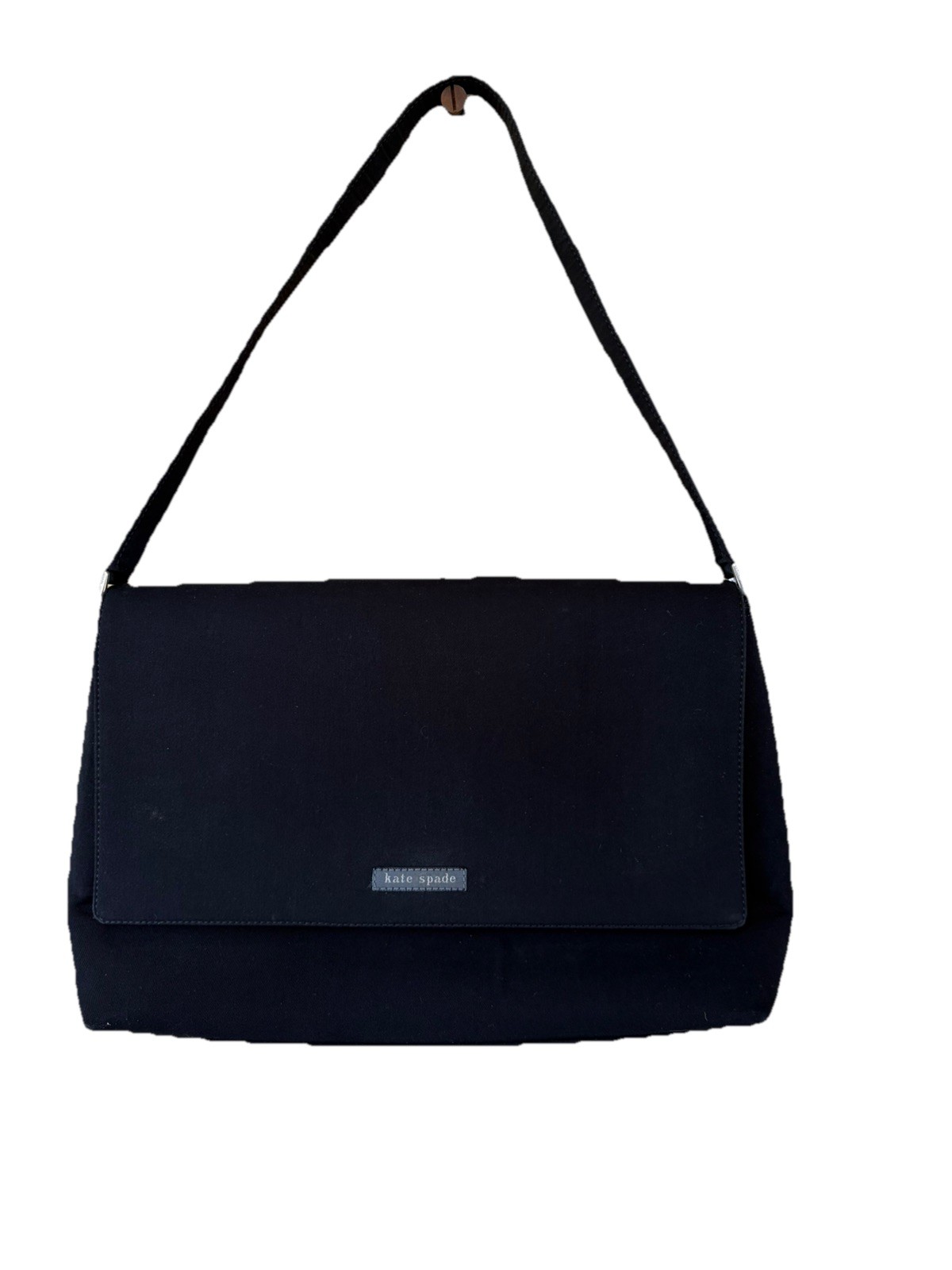 Kate Spade Black Handbag Shoulder Bag Flap Closure Classic Designer Luxury