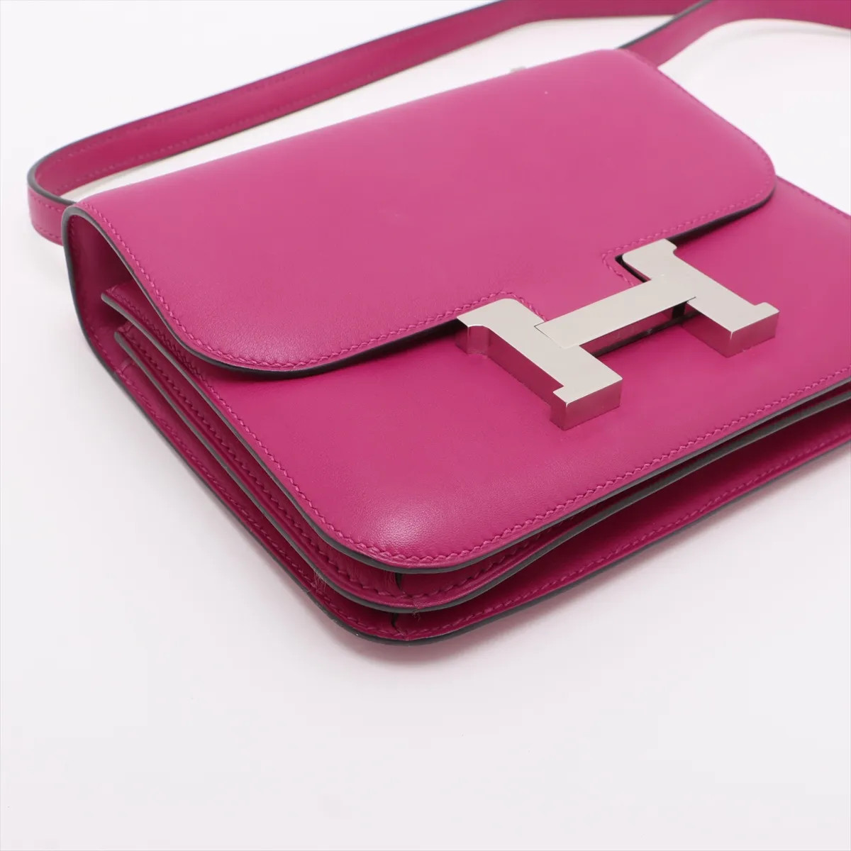 Hermès Constance 3 Mini 18 Veau Swift Rose Purple Silver Metal Fittings A:2017