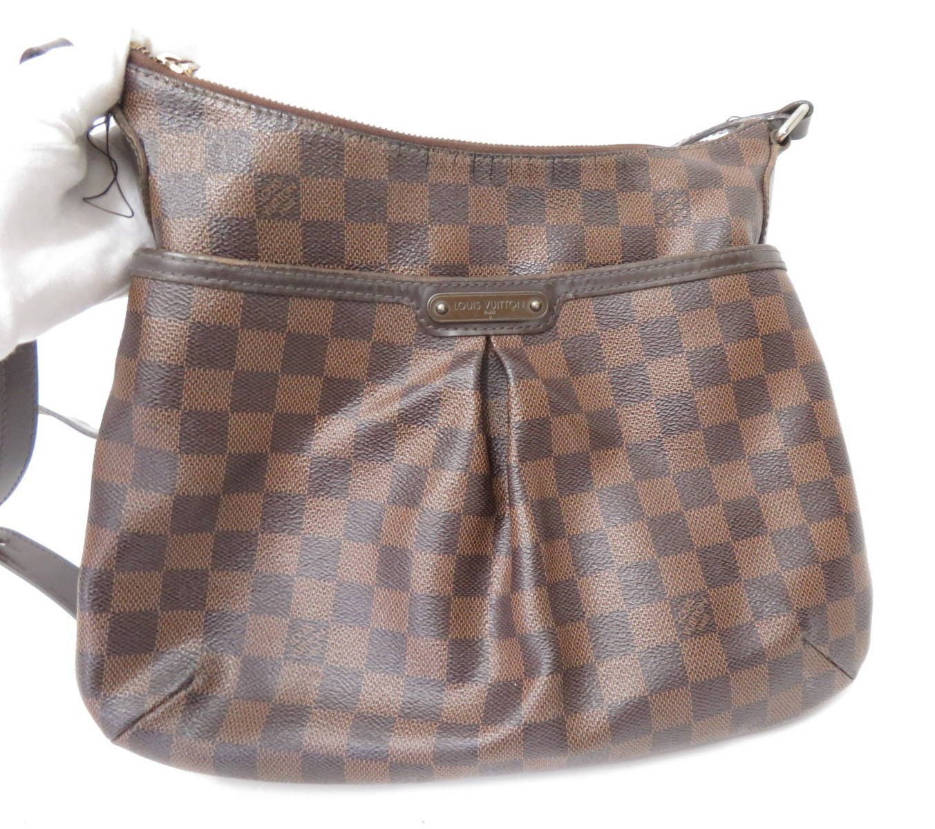 Authentic Louis Vuitton Damier Ebene Bloomsbury PM Shoulder Bag F#45026