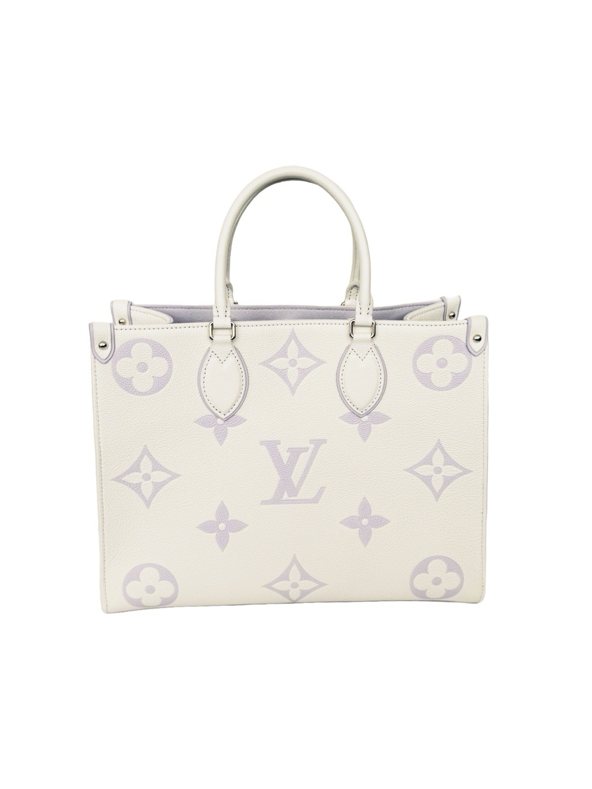 Louis Vuitton OnTheGo MM Bubble Tea Latte Monogram Cream Lilac Purple