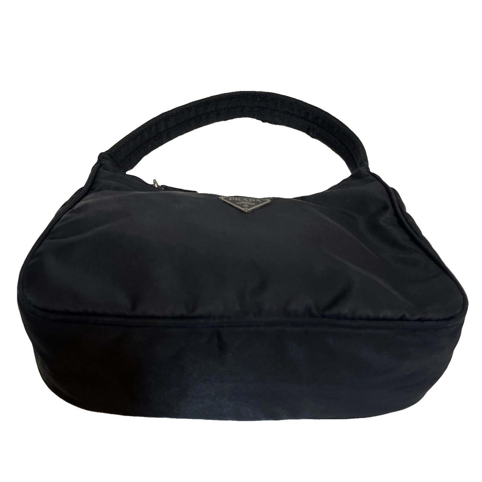PRADA Nylon Tessuto Hobo Bag Mini Hand Bag Black Italy