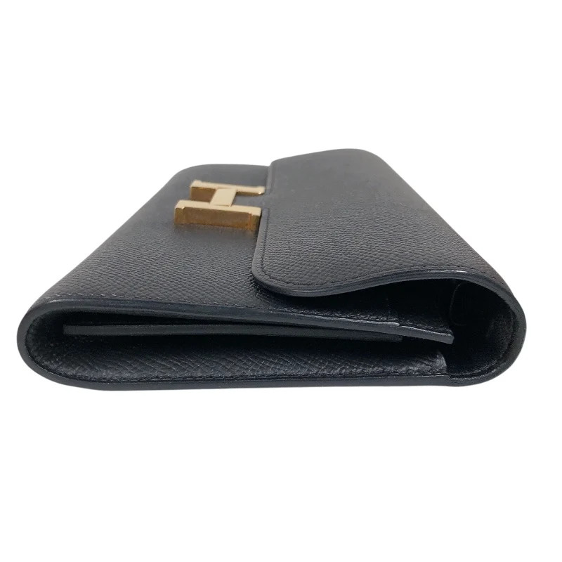 HERMES Constance To Go Black Epsom Leather Shoulder Bag Z Stamp #OKB7308