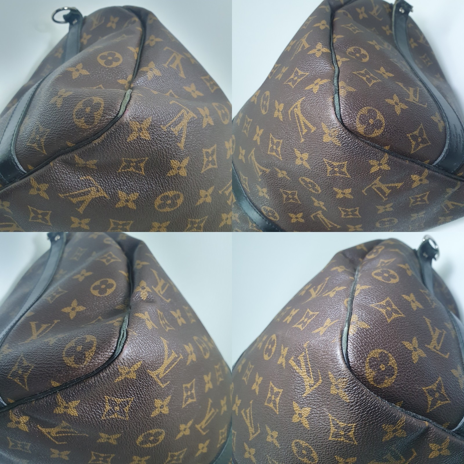 Auth Louis Vuitton Keepall Macassar Bandoulier 45 M56711 No Lock Key Belt CLA649