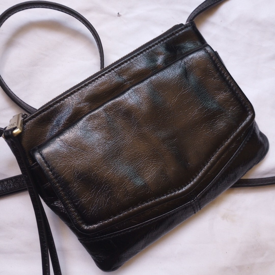 Hobo Purse Crossbody Hobo Amble Black Vintage Leather $148 Small Travel Bag New