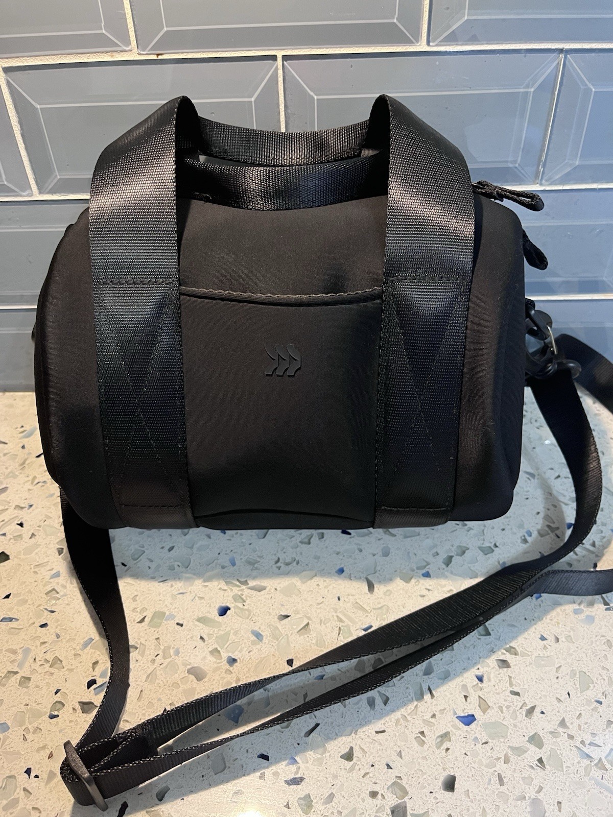 All in Motion Black Mini Duffle Bag Gym Athleisure Cute Water Repellent