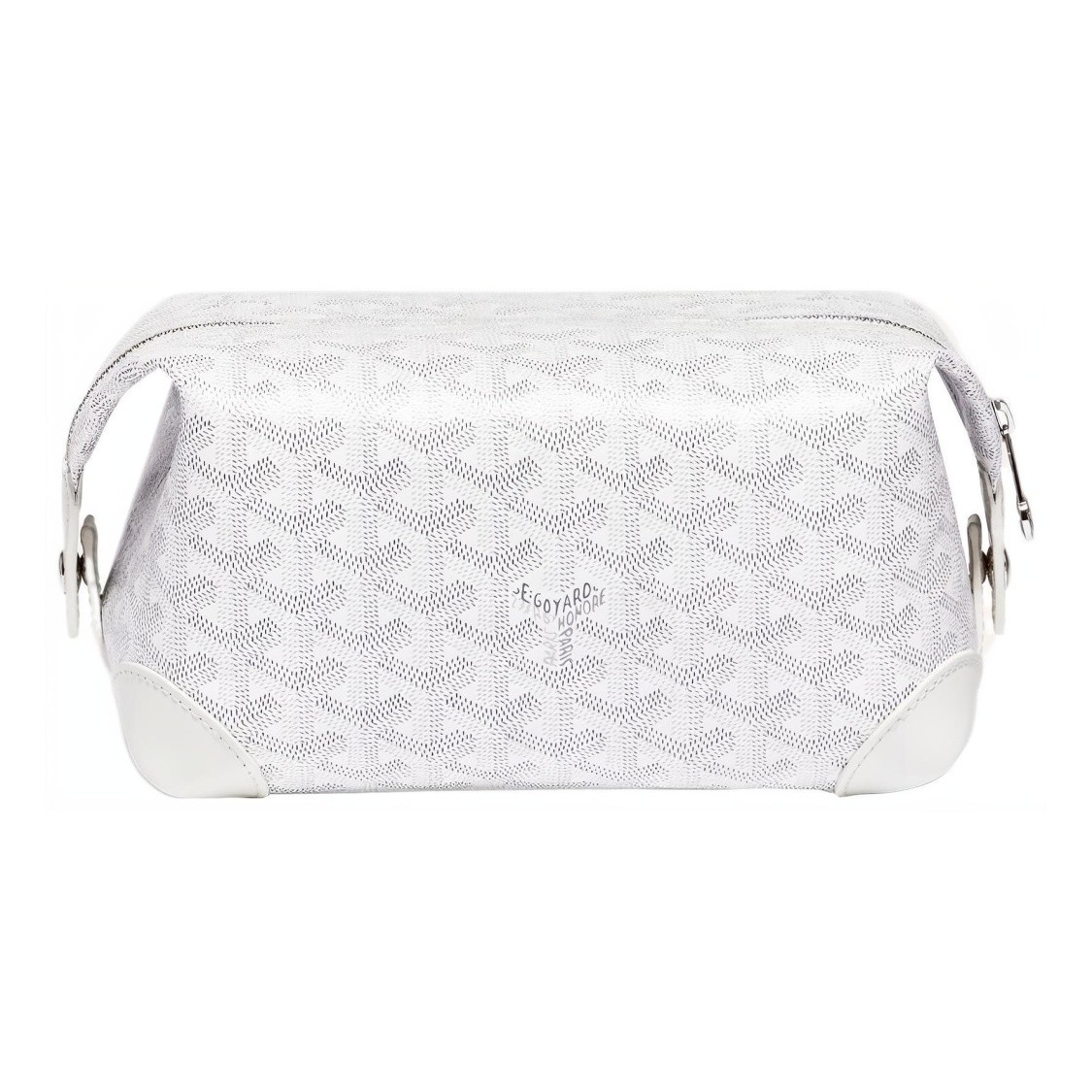 GOYARD Bowling 25 Toiletry Bag White 9.4×4.7×5.1 in