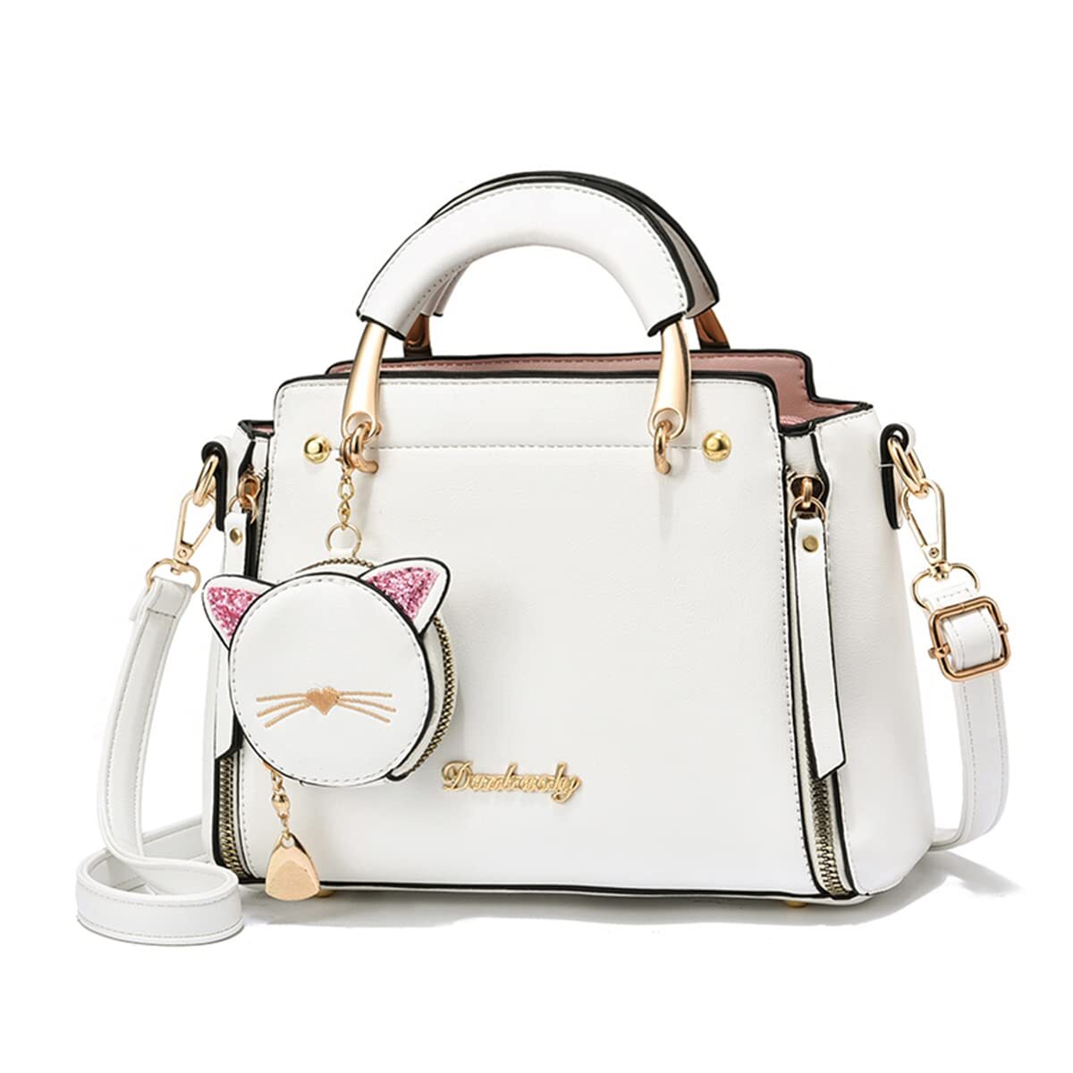 Bolsos y carteras pequeñas para mujer Bolso bandolera de moda para mujer Blanco