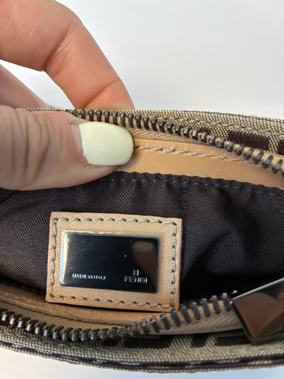 Fendi Zucchino Mini Baguette