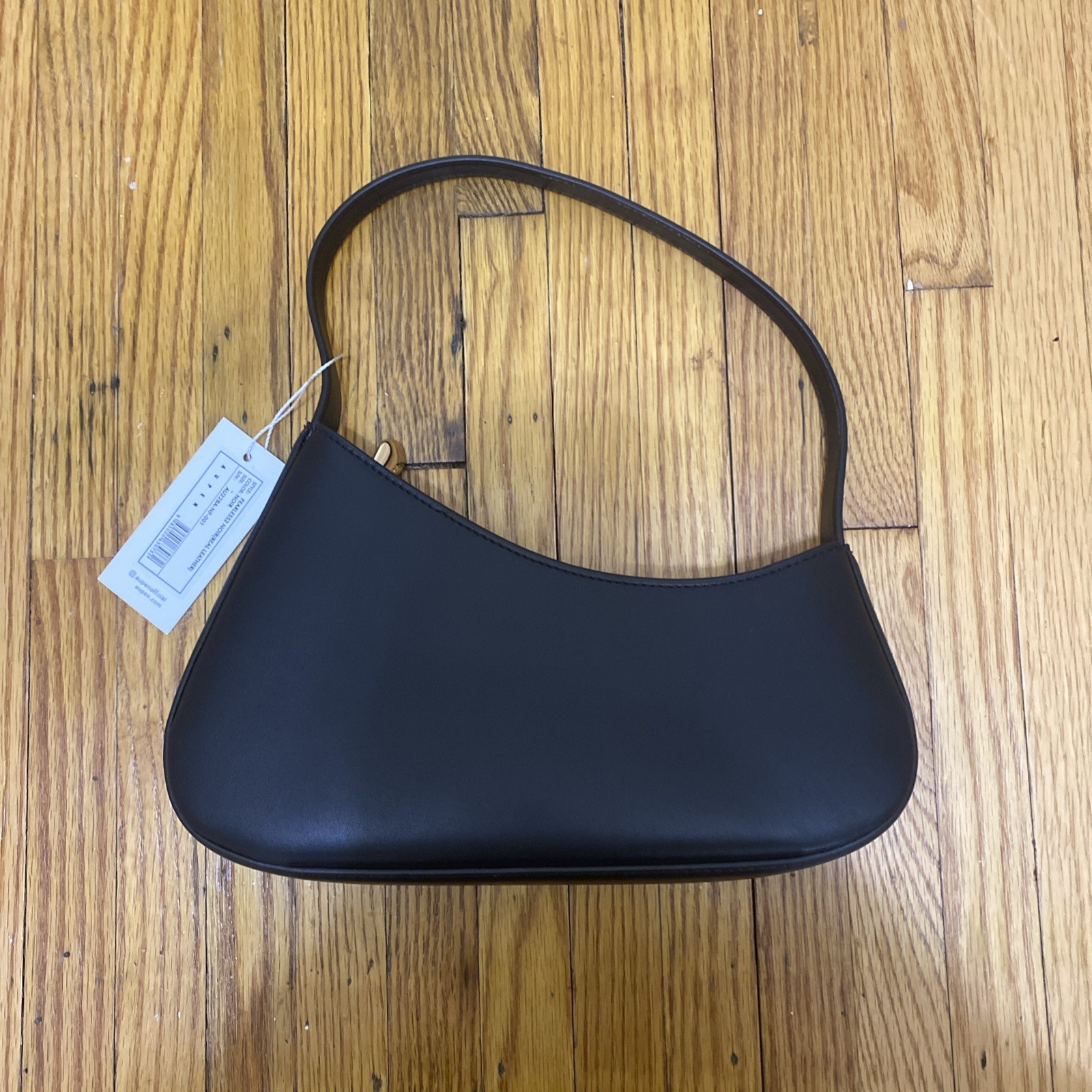 AUPEN Fearless 2022 Calf Leather Bag Black Orig. $340 NWT