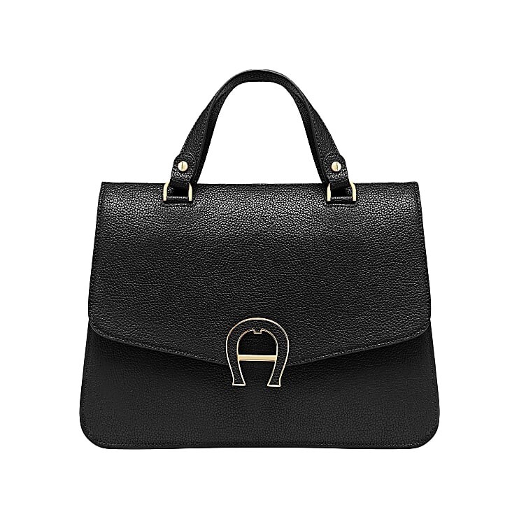 AIGNER bag PINA black leather new 133735 50