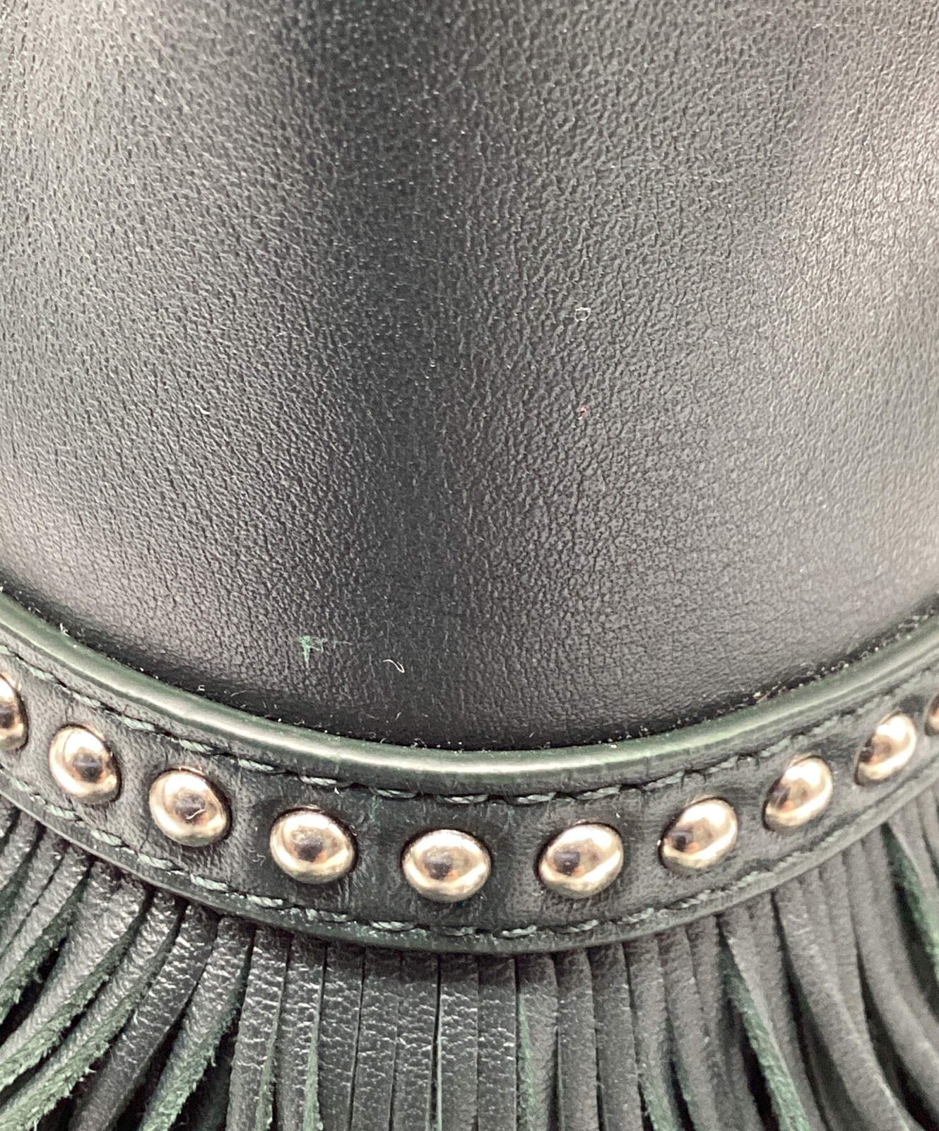 J&M DAVIDSON FRINGE CARNIVAL MINI 1810N Green Bag #TFB6259