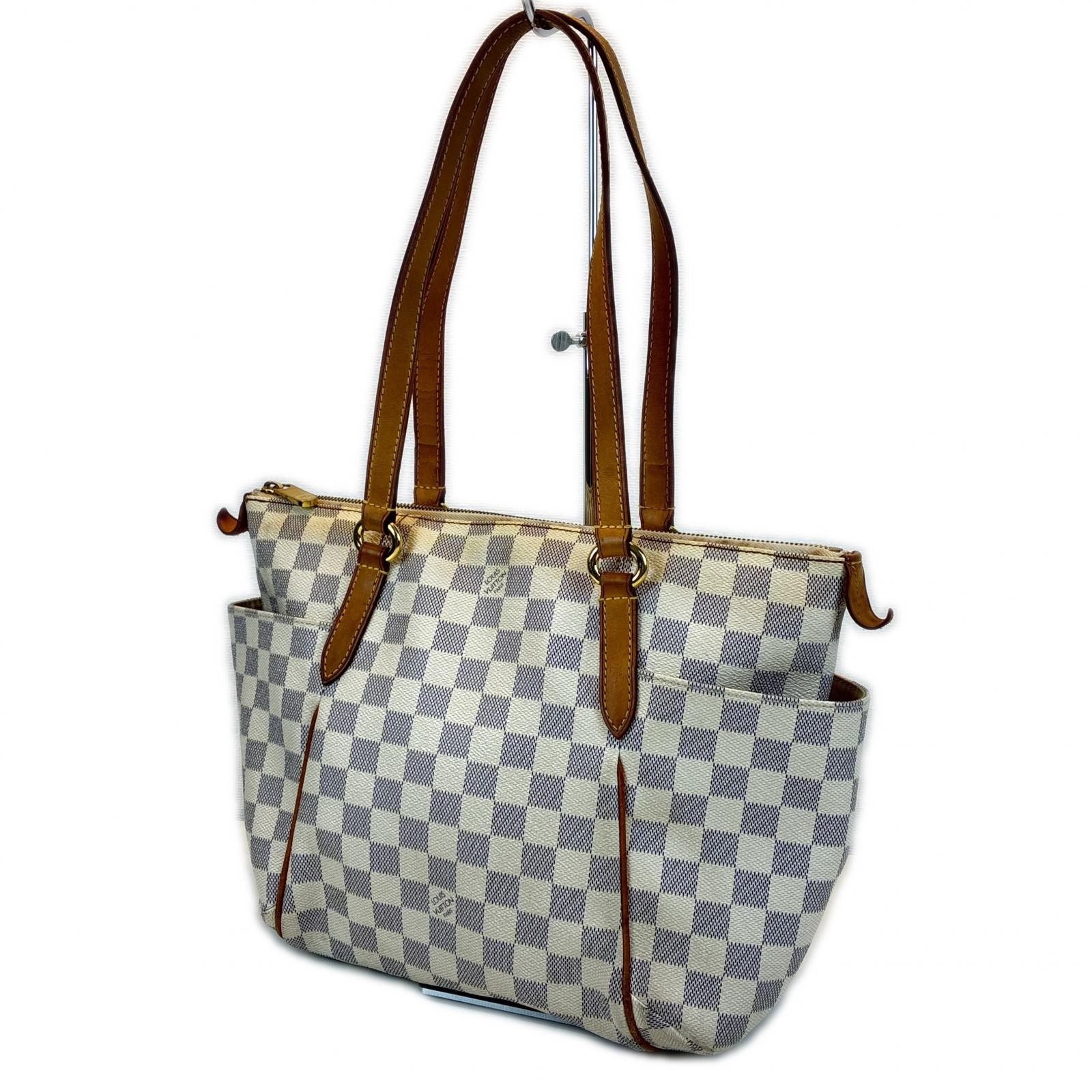 LOUIS VUITTON Totally PM Tote Bag Tote Bag N51261 Damier Azur Canvas white