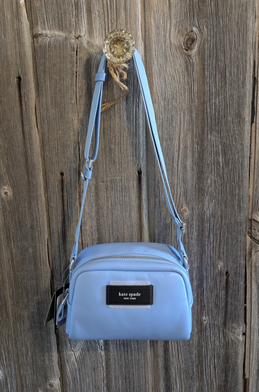 NWT Kate Spade Puffed Small Crossbody Astral Blue.