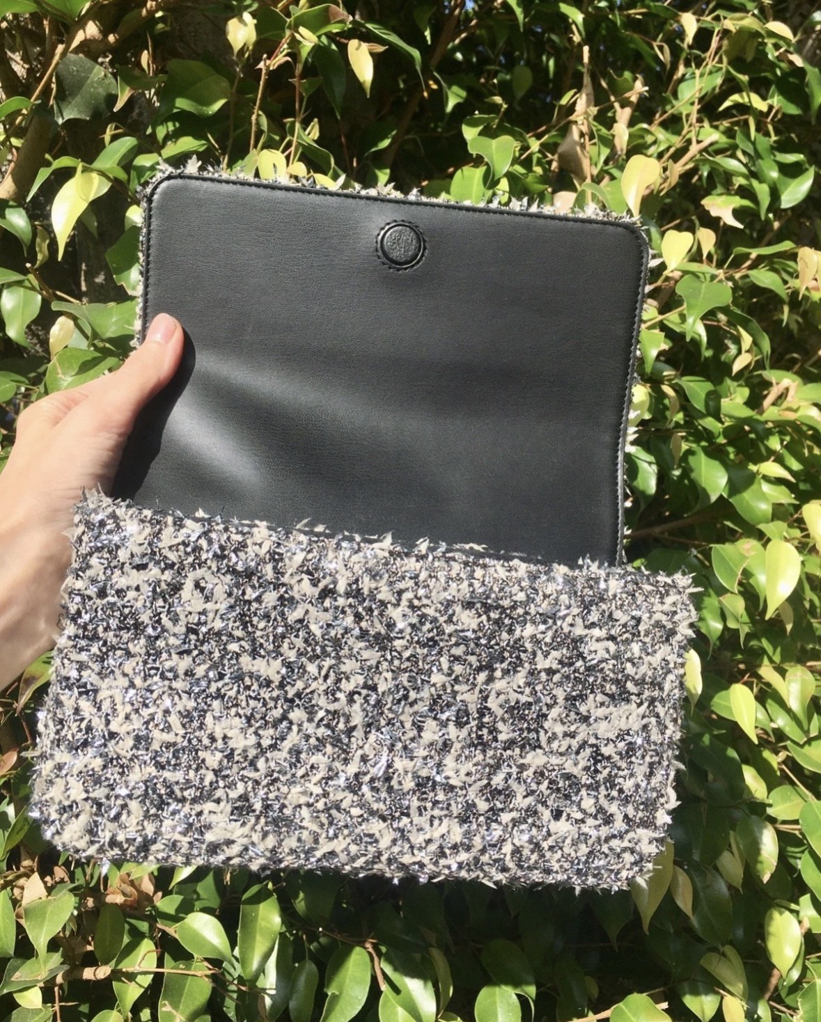 Edie Parker X St. John Tweed Clutch