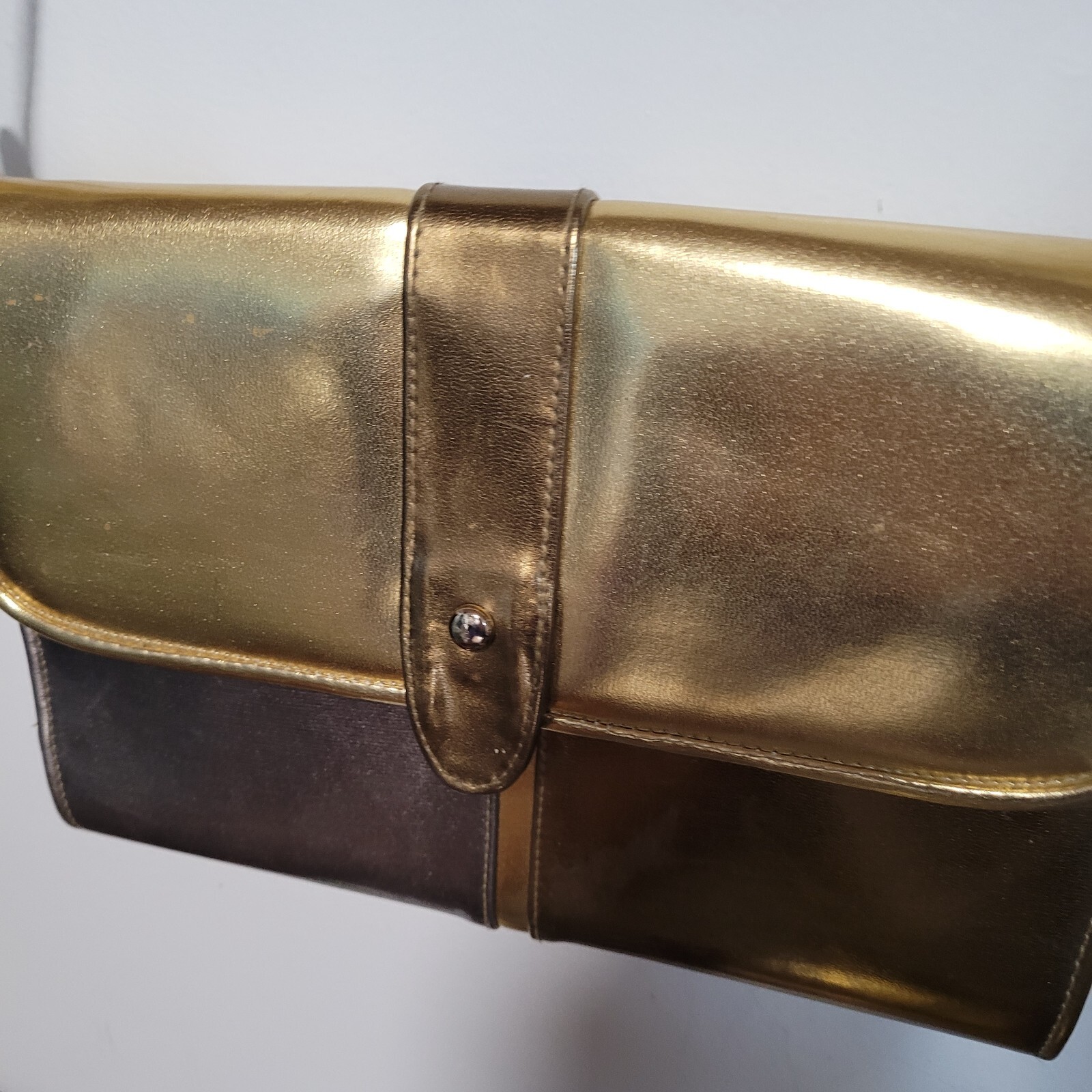 GOLD 2 Tone CLUTCH PURSE WITH OPTIONAL SHOULD STRAP – Warren Reed