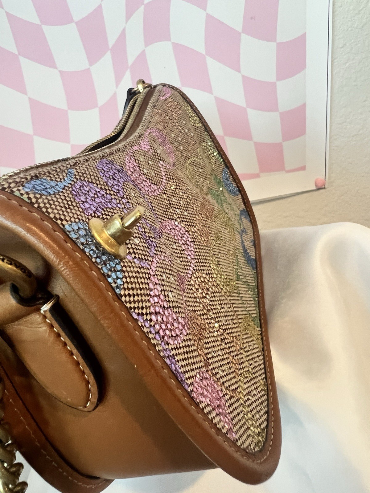 Coach Small Swinger 20 Candy Crystal Collection Chain Strap