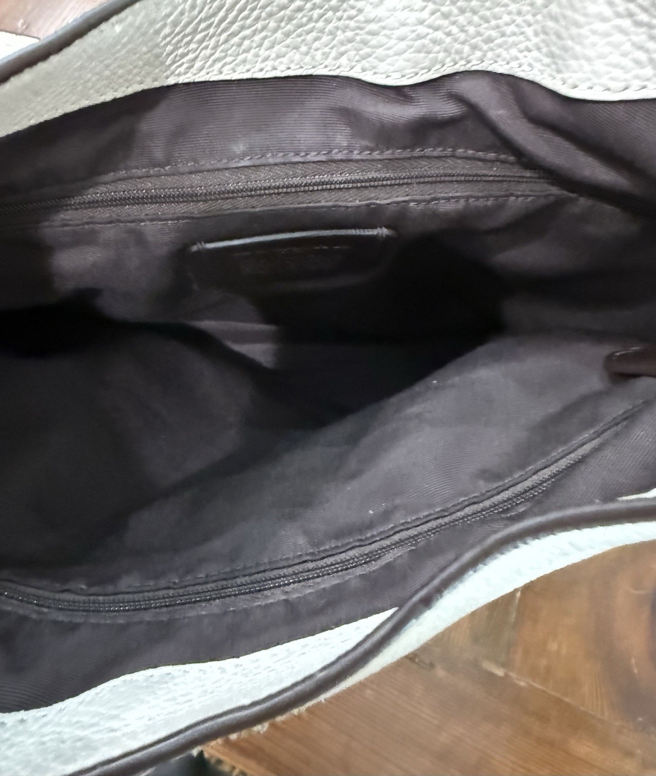 Coach Amber Hobo Off White Leather Bag F48635 No Leather Hang Tag