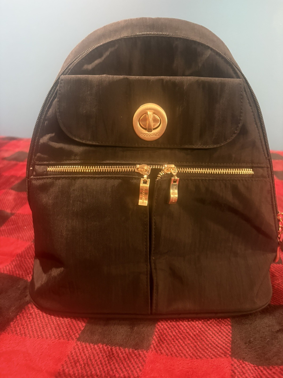 Baggallini Naples Rfid Convert To A Sling Bag Or Backpack 11″ W 12″ 4.5 D Black