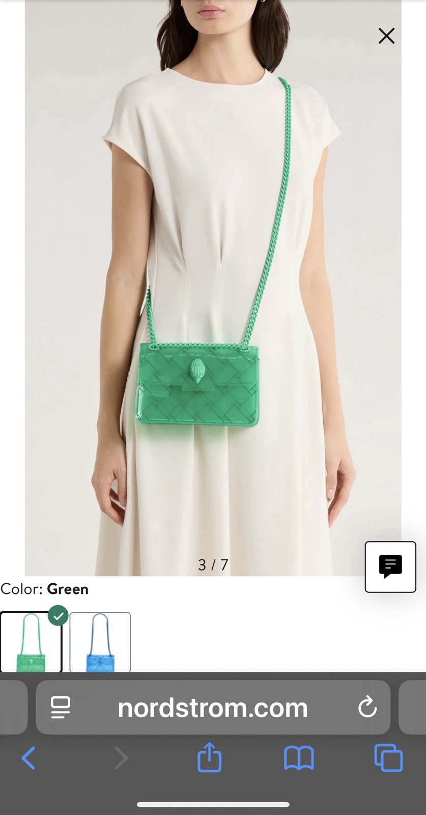 Mini Kensington Drench VinylConvertible Crossbody Bag