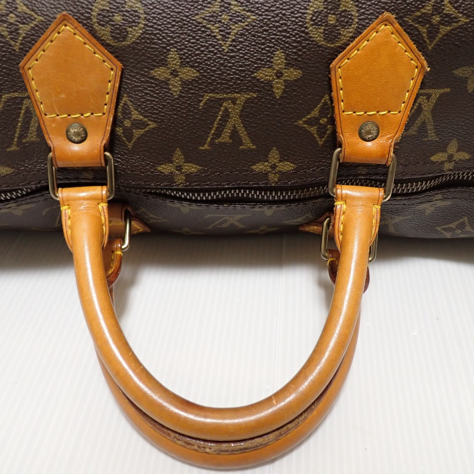 Louis Vuitton Monogram Speedy 40 Purse Bag M41522 Brown Pre-Owned MB0912