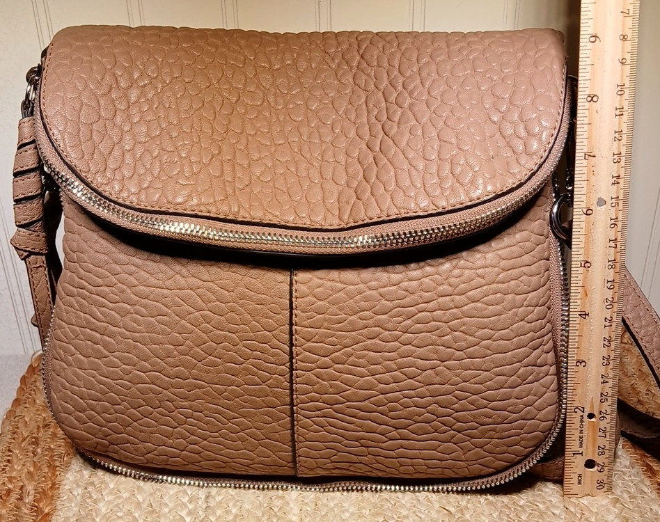 Vince Camuto Genuine Leather, Crossbody Shoulder Bag/Color: Cashmere