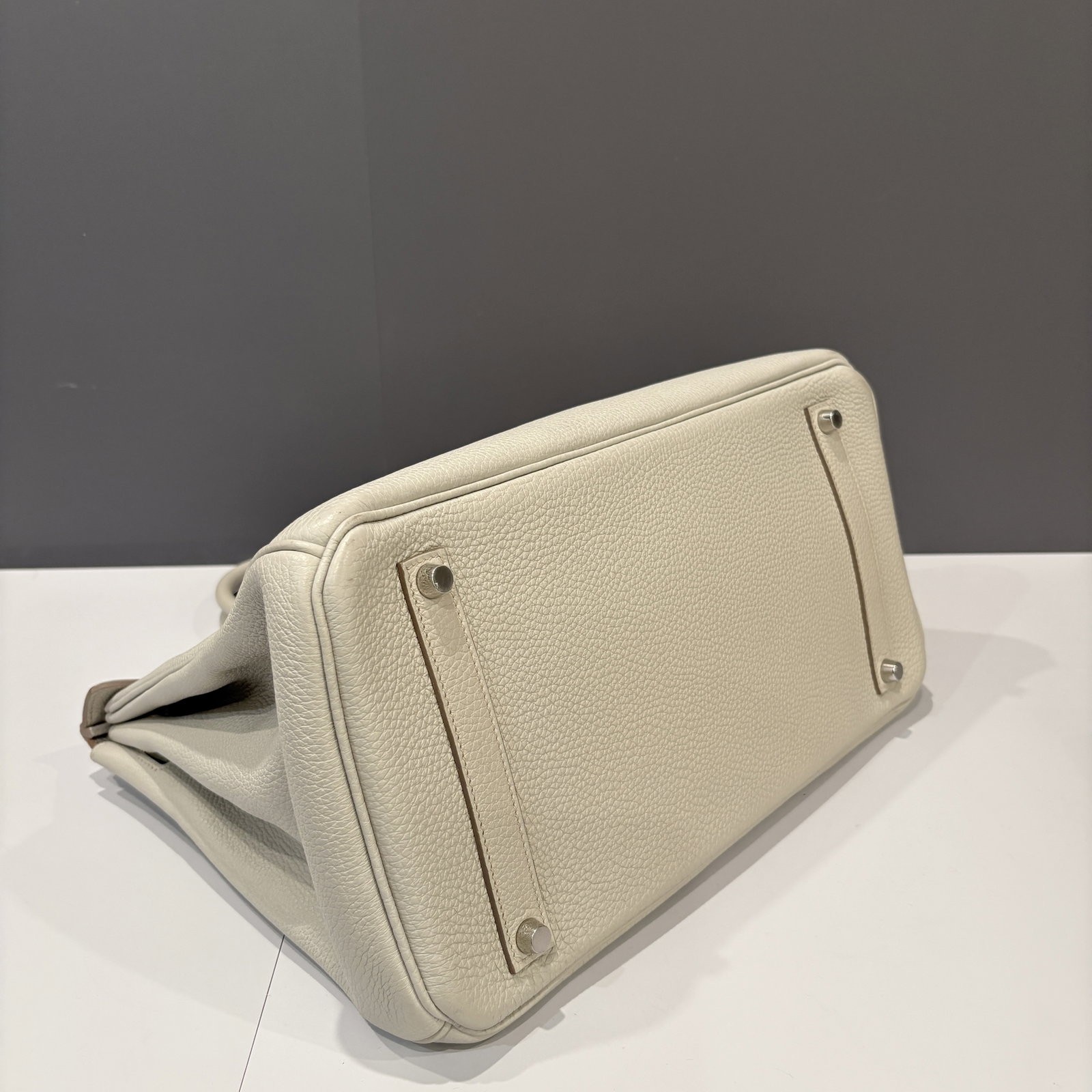 Hermes Birkin 35 80 Pearl Grey Togo (te051126a0)